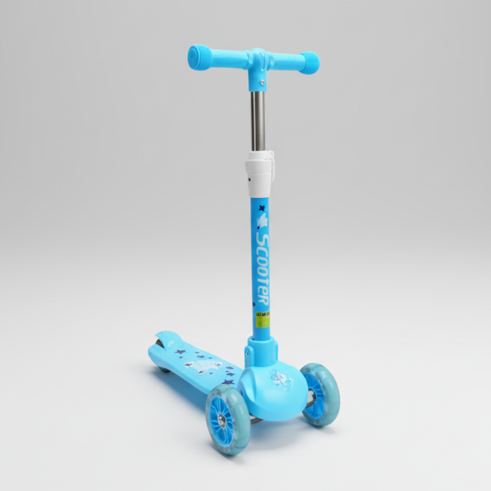 3 Wheel Scooty for Kids – Safe & Fun Ride with Music & Lighting | Bacha Toys Pakistan