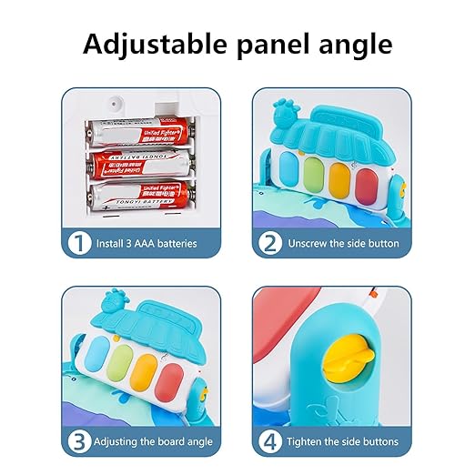 Baby Play Mat with Play Arch, Music, Lights & Educational Toys | Bacha Toys