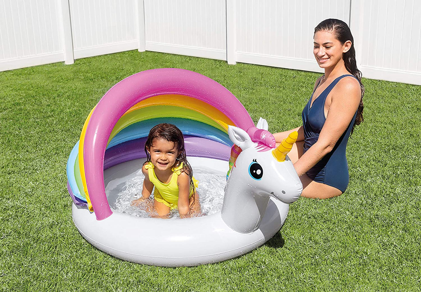 INTEX Unicorn Baby Pool (39.37″ x 106.3″ x 96.46″) | Bacha Toys