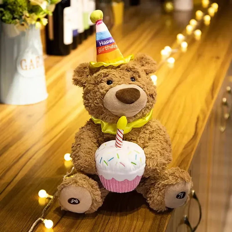 Happy Birthday Singing & Dancing Bear – Musical Celebration Plush Toy | Bacha Toys Pakistan
