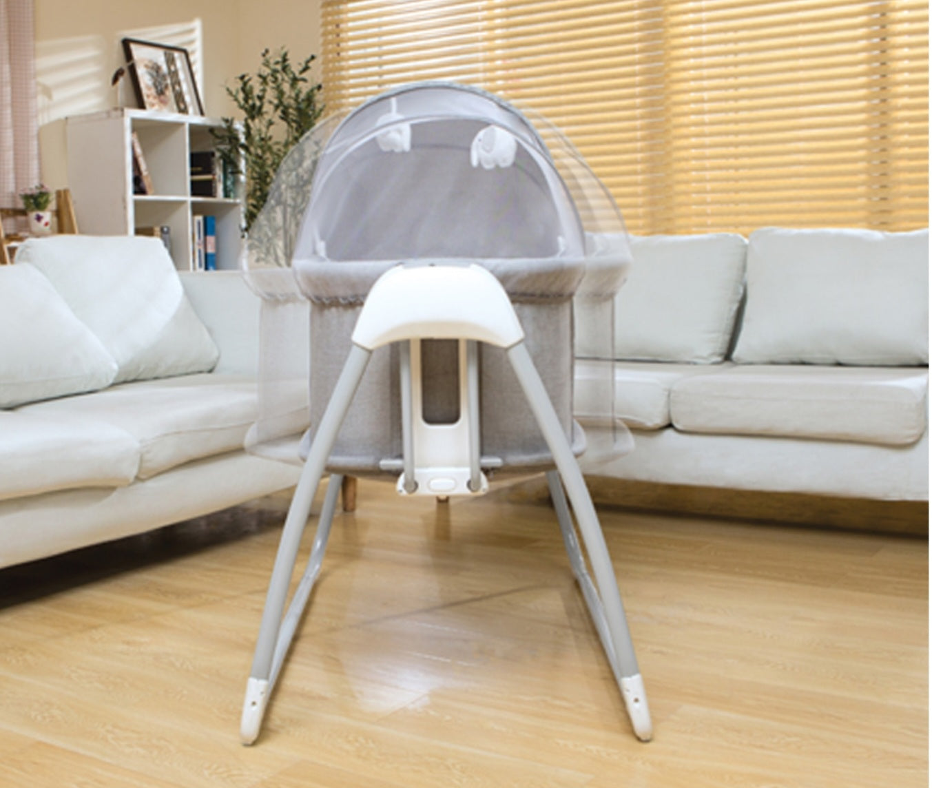 Deluxe 4-in-1 Bassinet – Smart, Safe & Multi-Functional Baby Cradle | Bacha Toys