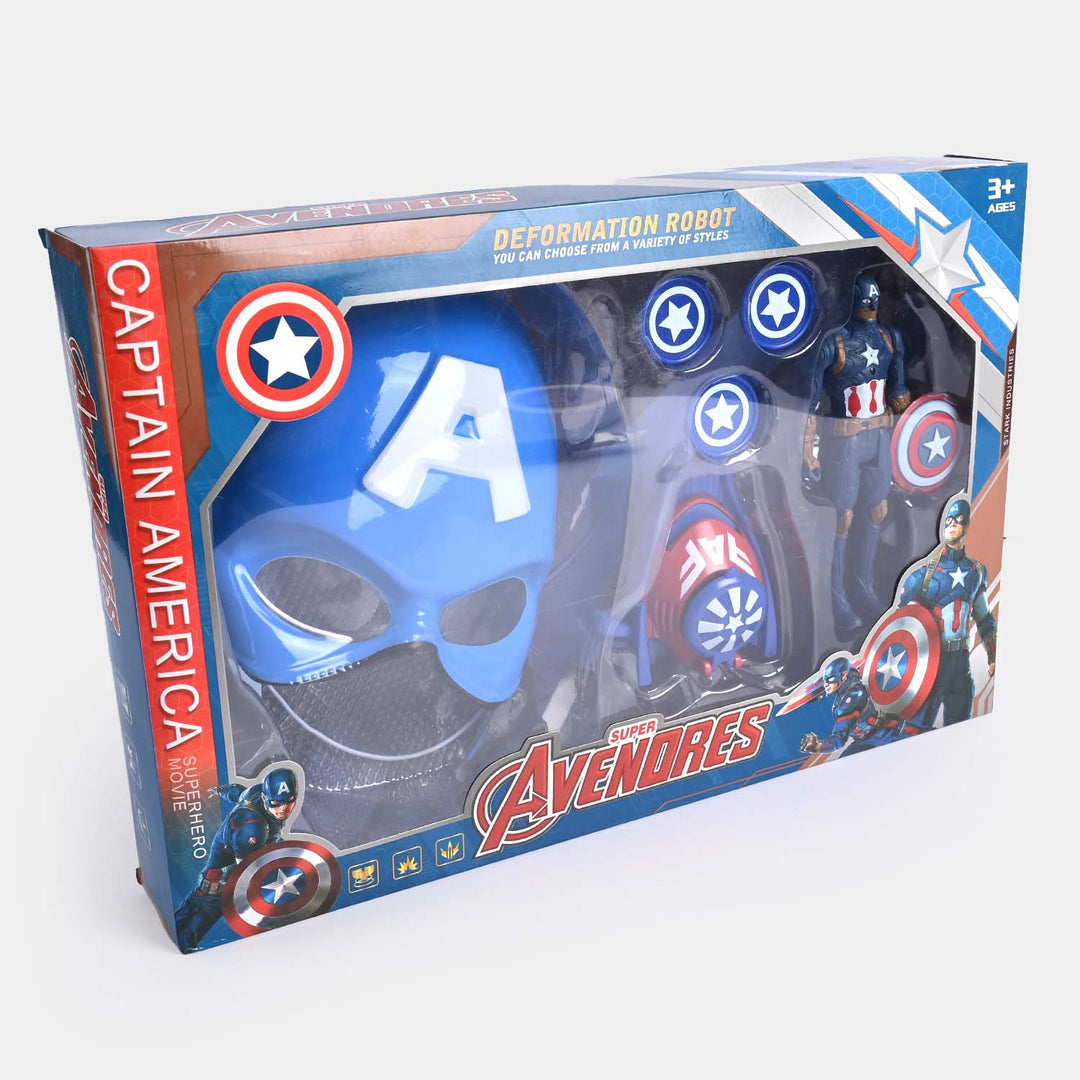 Adventures Captain America Series – Mask & Watch Set | Bacha Toys