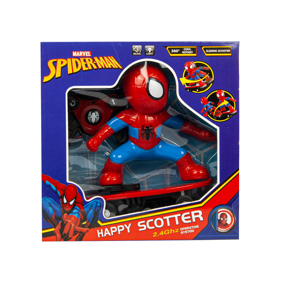 R.C. Spider-Man Scooter | Music, Lighting & 360° Rotation - Bacha Toys
