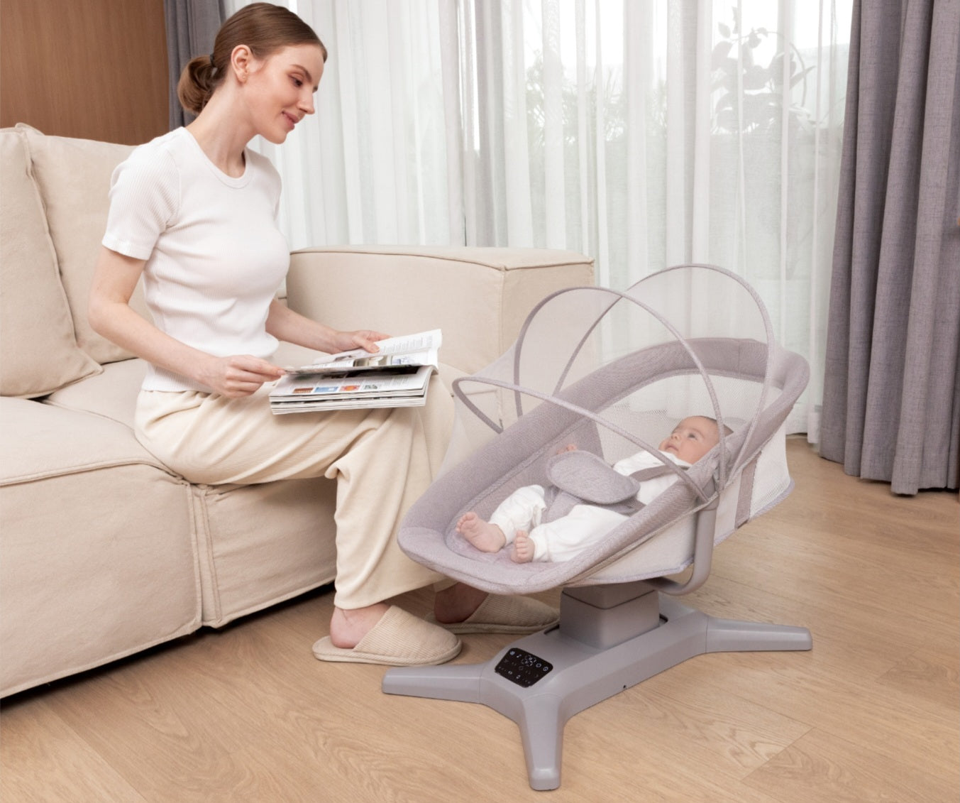 X Multi-Motion Baby Cradle – Smart Comfort for Your Baby | Bacha Toys