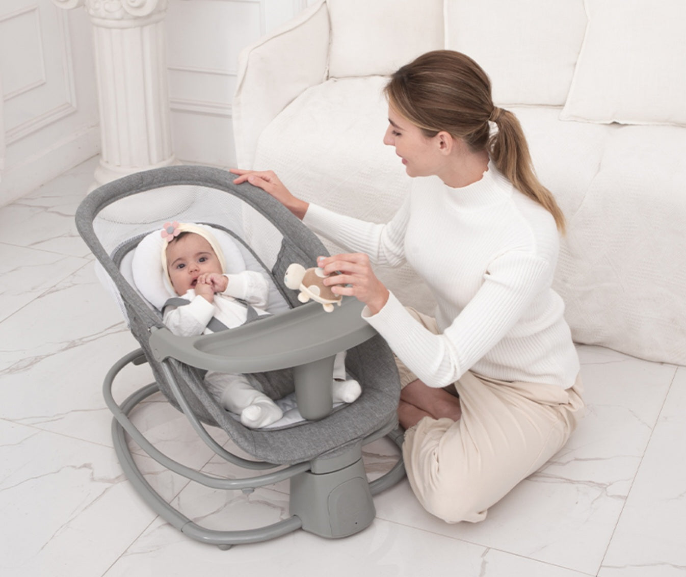 MASTELA 4-in-1 Multi-Functional Fold-Up Bassinet | Bacha Toys