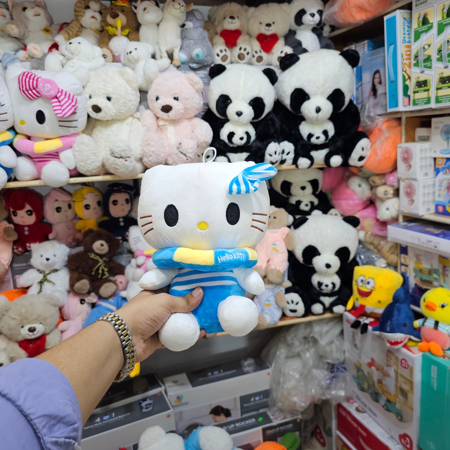 Blue Ring Kitty – 28cm Plush Toy | Bacha Toys