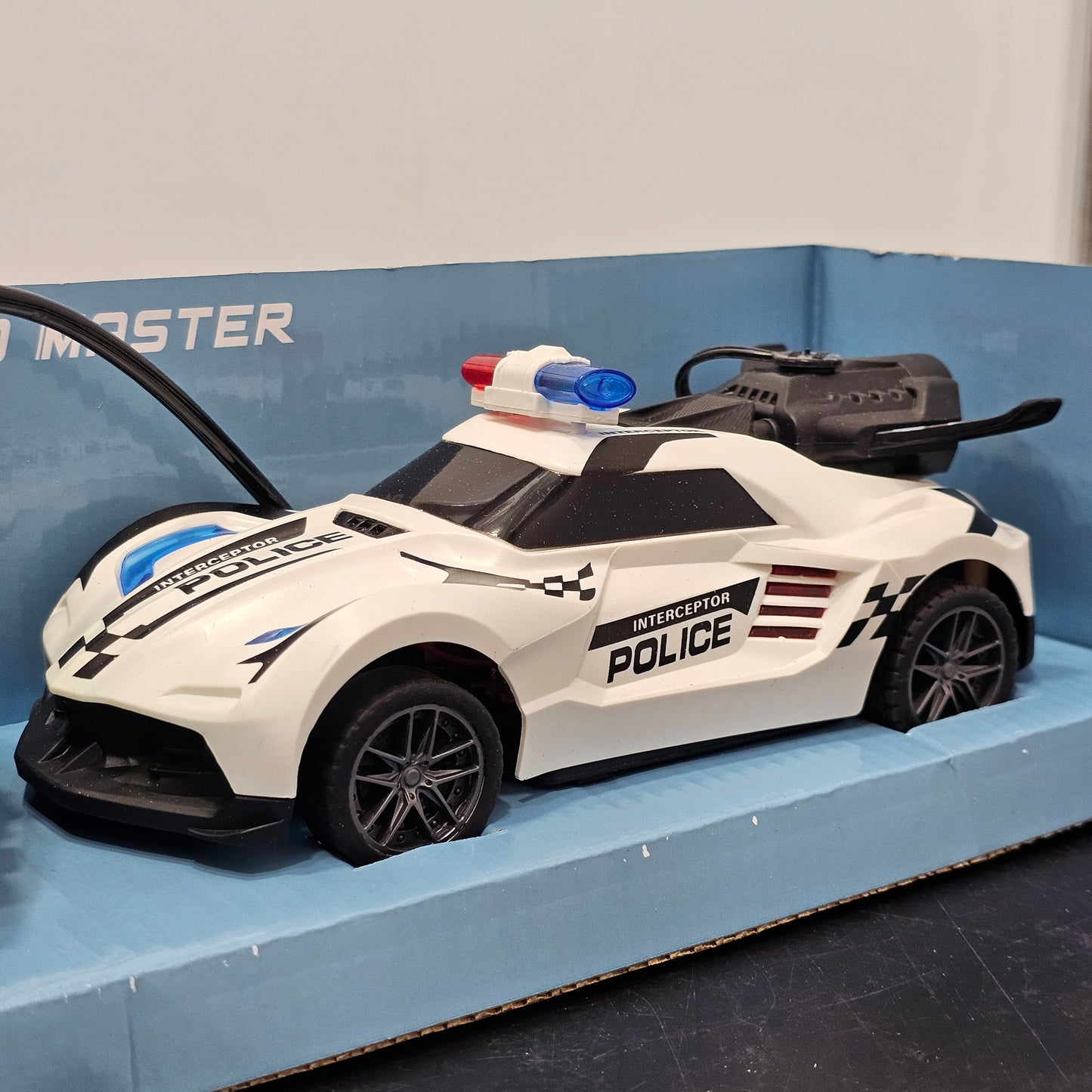 Rod Master Police Car – Cool Light & Spray Action with Remote Control | Bacha Toys