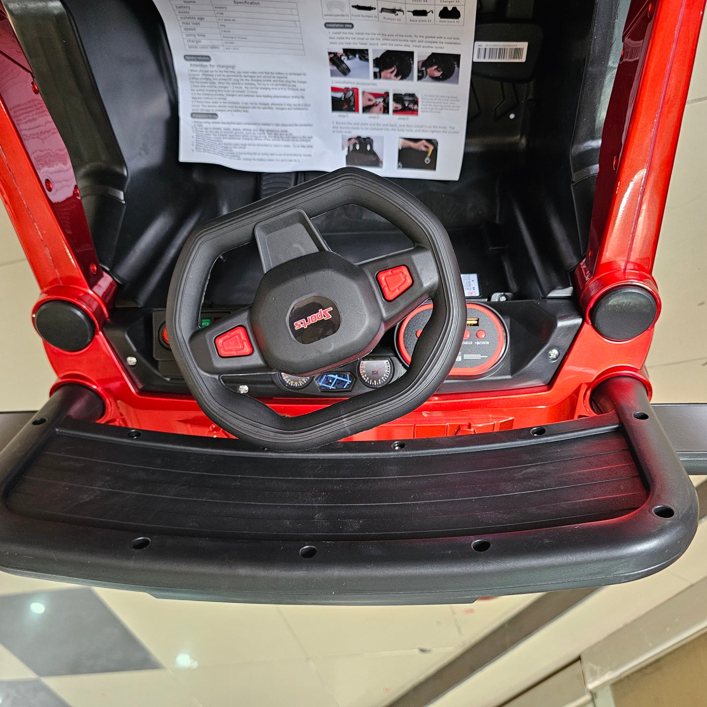 Power Wheel Electric Car for Kids – Luxury Ride-On with Music, Lights & Remote Control | Bacha Toys