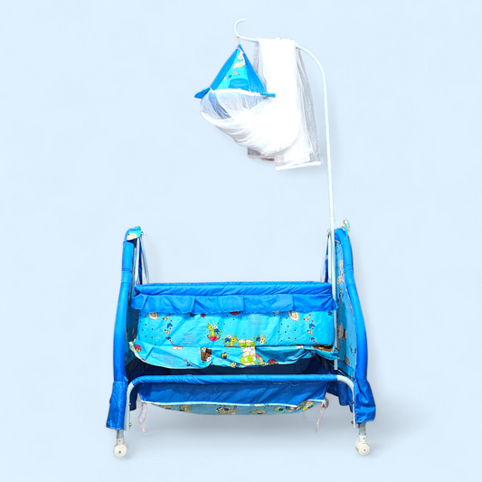 Baby Swing with Wheels & Mosquito Net (0–3 Years) | Bacha Toys