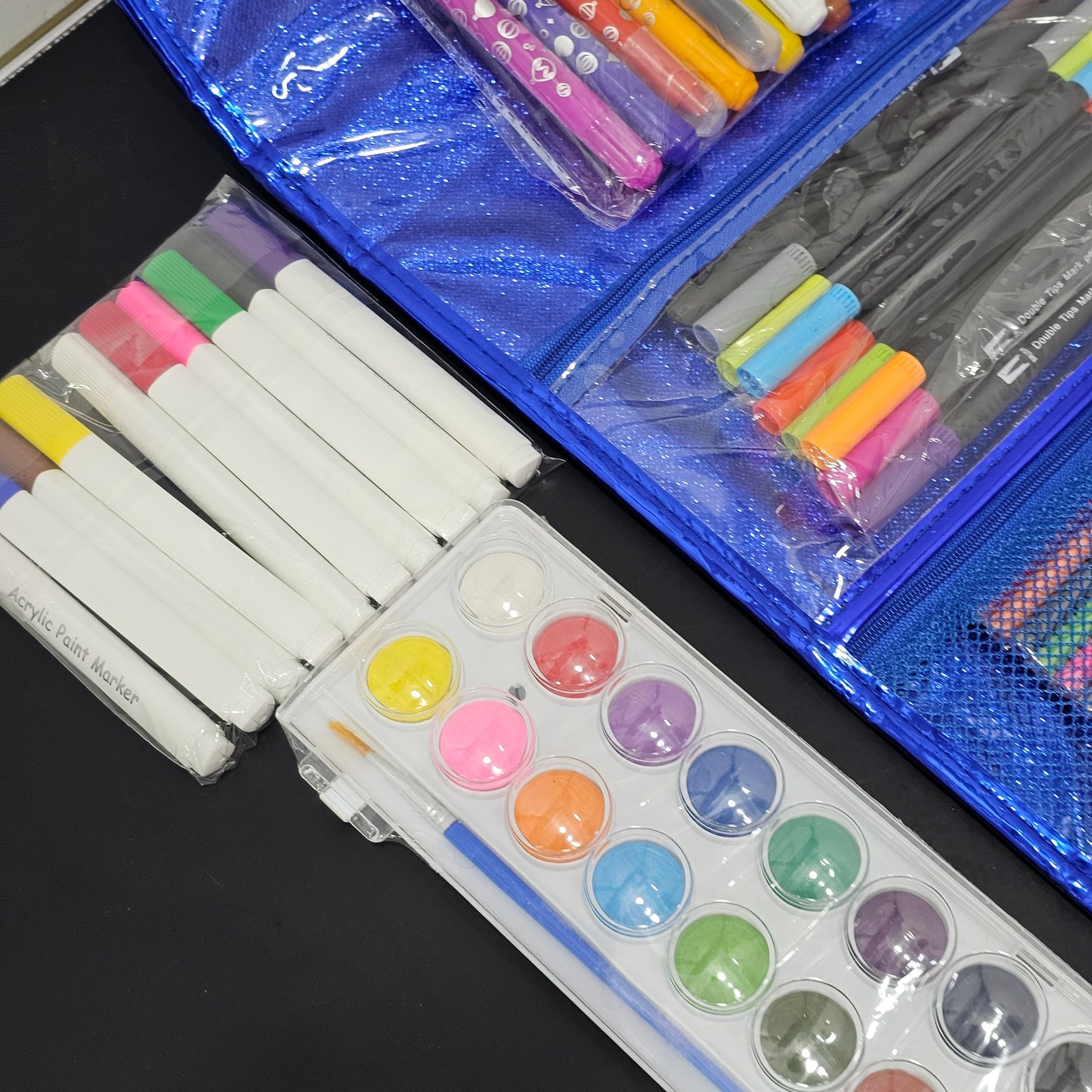 ✨ 125 Pcs Colour Kit Glitter Bag – Sparkle & Create Anywhere! | Bacha Toys