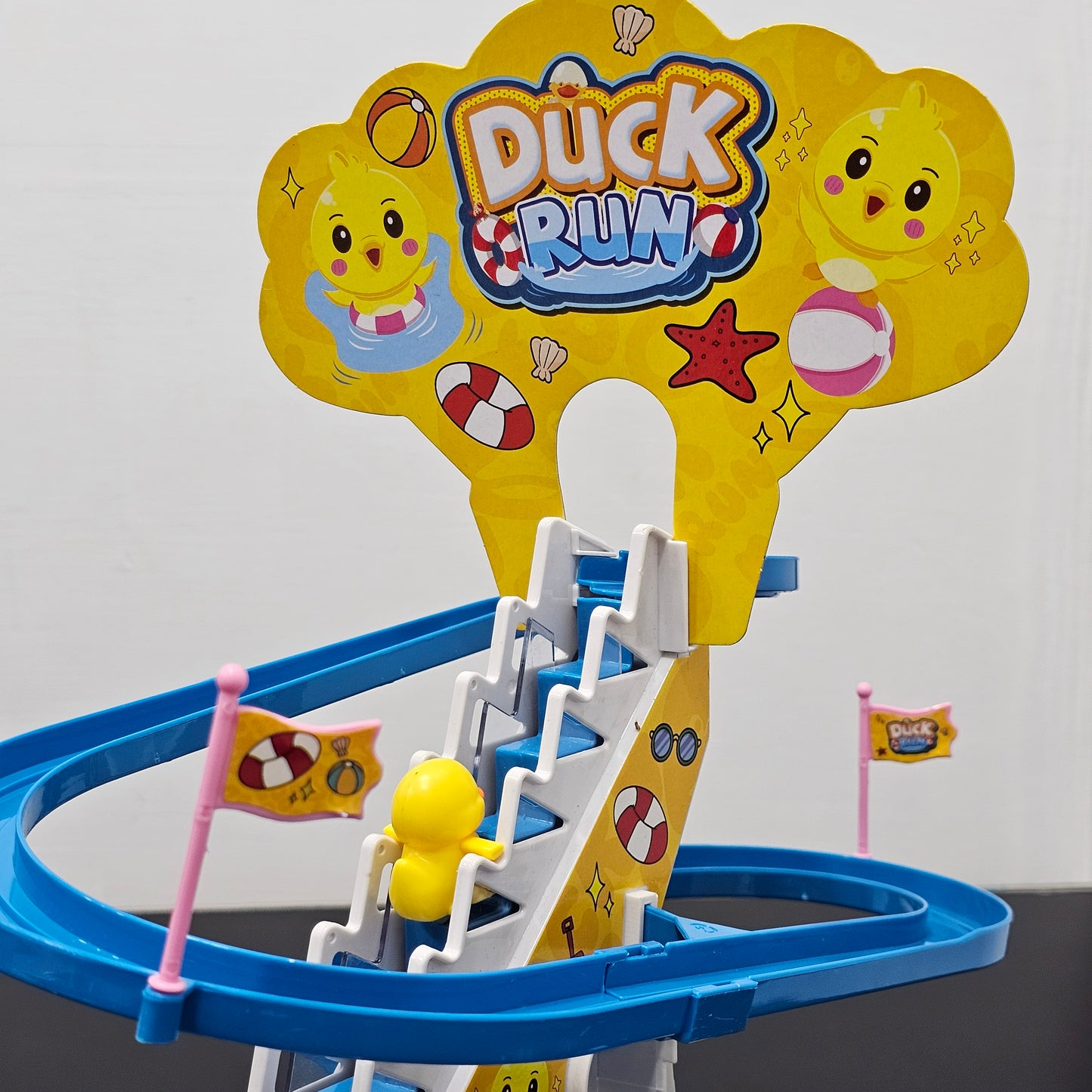 Duck Shape Slide Track Toy – With Lights & Music | Bacha Toys