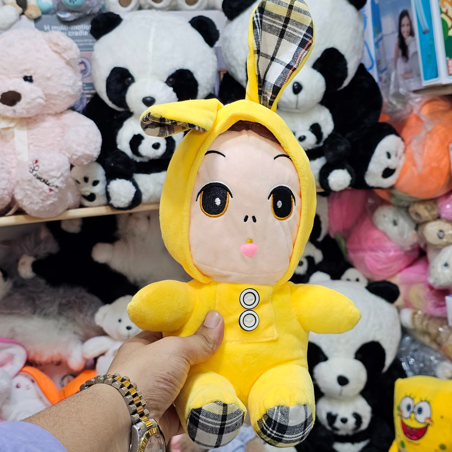 Yellow Cap Doll – 25cm Soft Plush Toy | Bacha Toys
