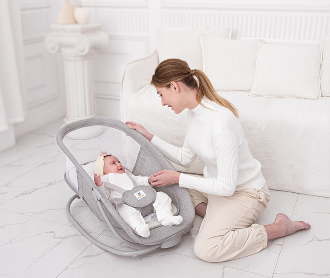 MASTELA 4-in-1 Multi-Functional Fold-Up Bassinet | Bacha Toys