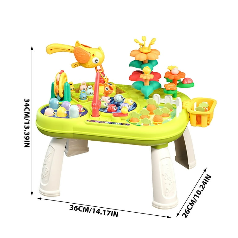 Farm Amusement Park Activity Table – Educational Toy with Multiple Play Modes - Bacha Toys