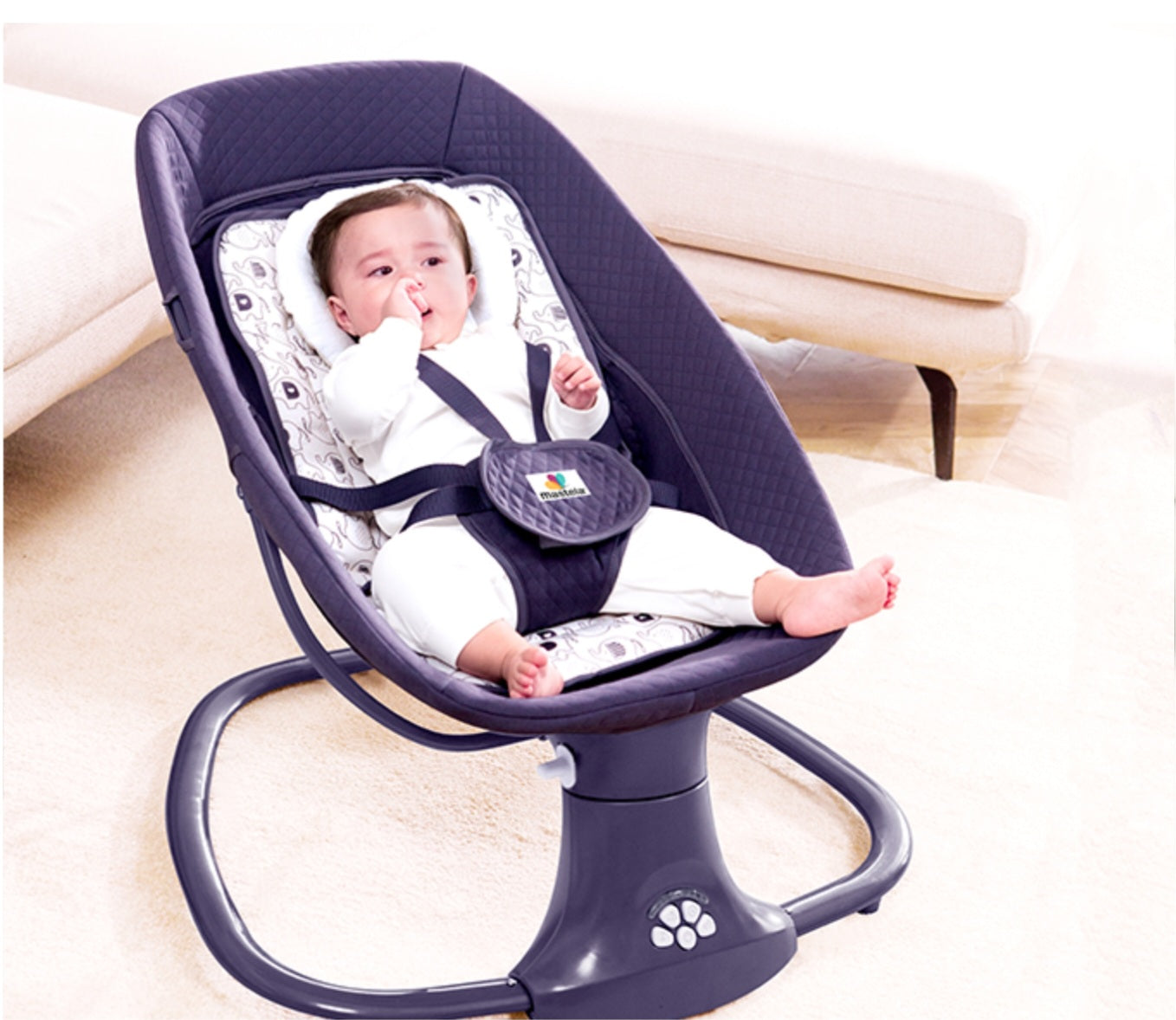 3-in-1 Deluxe Multi-Functional Bassinet – Smart Swing, Cozy Seat & Soothing Cradle | Bacha Toys