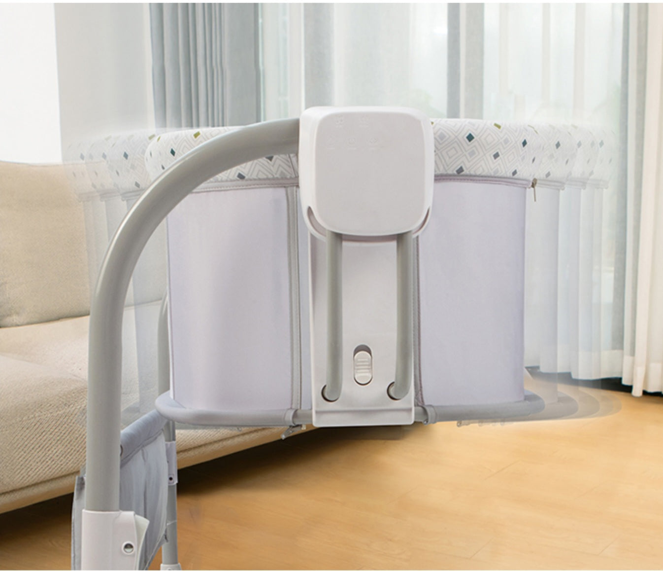 Deluxe 3-in-1 Bassinet – Smart, Safe & Comfortable Baby Cradle | Bacha Toys