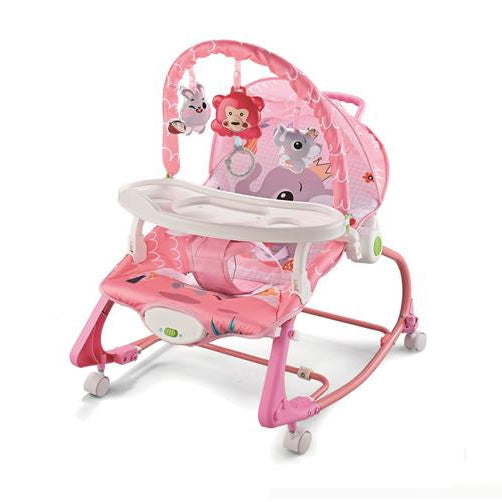 12-in-1 Baby Rocker – 0M+ with Music, Vibration & Dining Tray | Bacha Toys