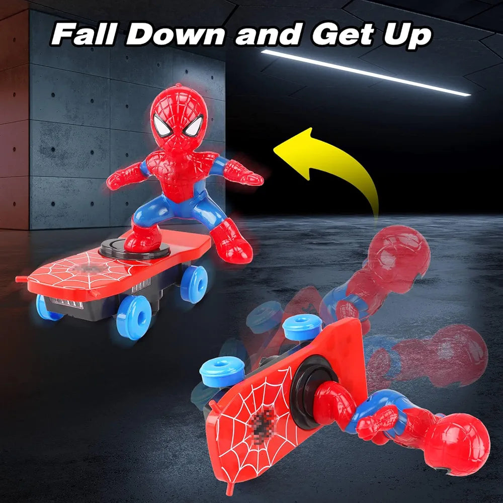R.C. Spider-Man Scooter | Music, Lighting & 360° Rotation - Bacha Toys
