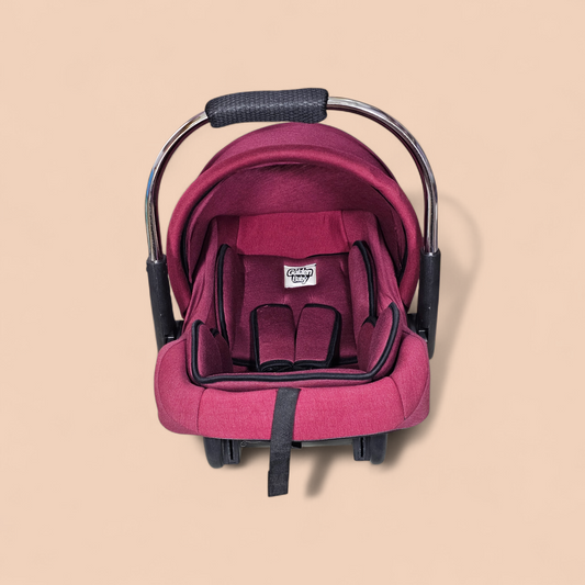 Baby Carry Cot with Soft Mattress – Steel Handle, Canopy & Safety Belt | Bacha Toys