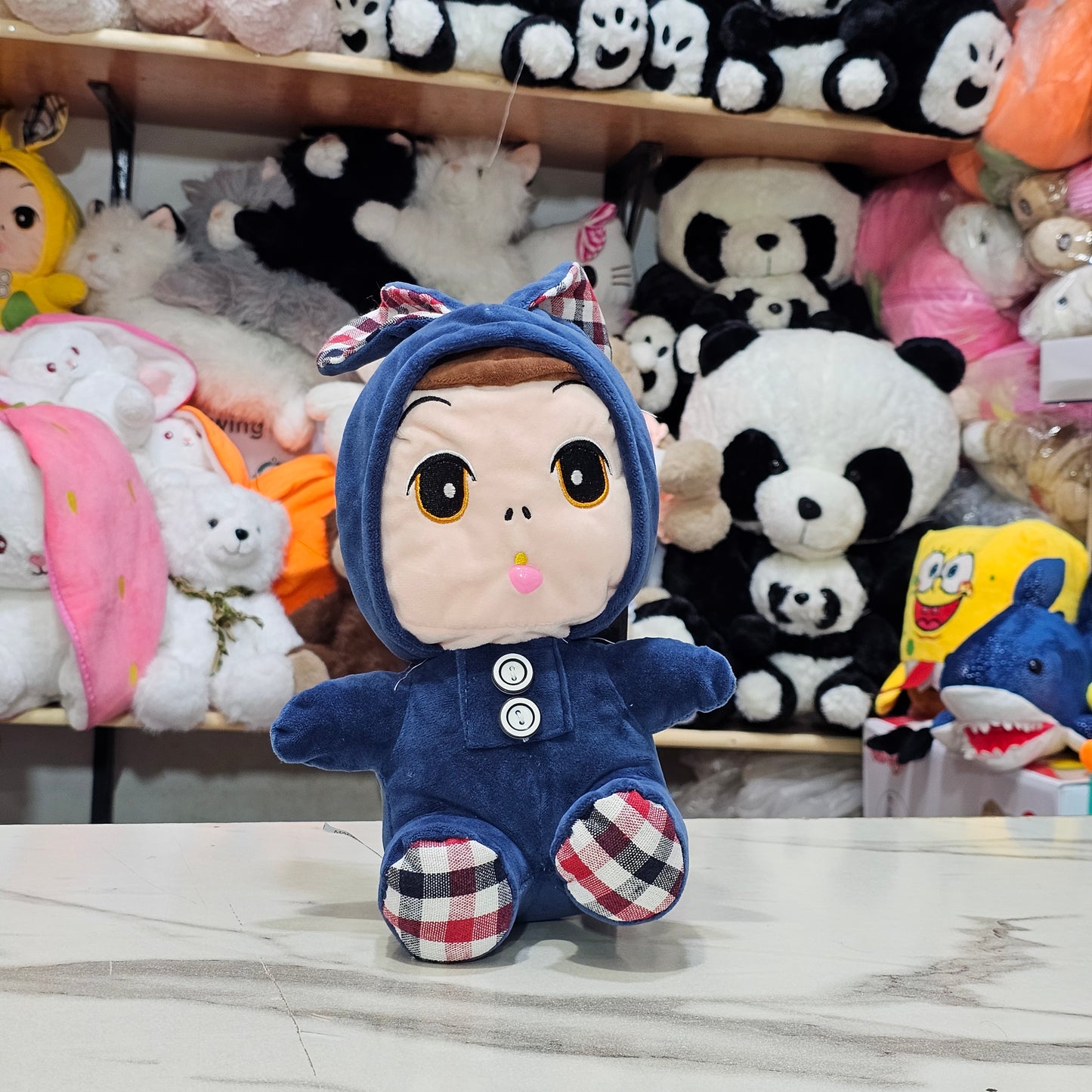 Blue Cap Doll – 25cm Soft Plush Toy | Bacha Toys