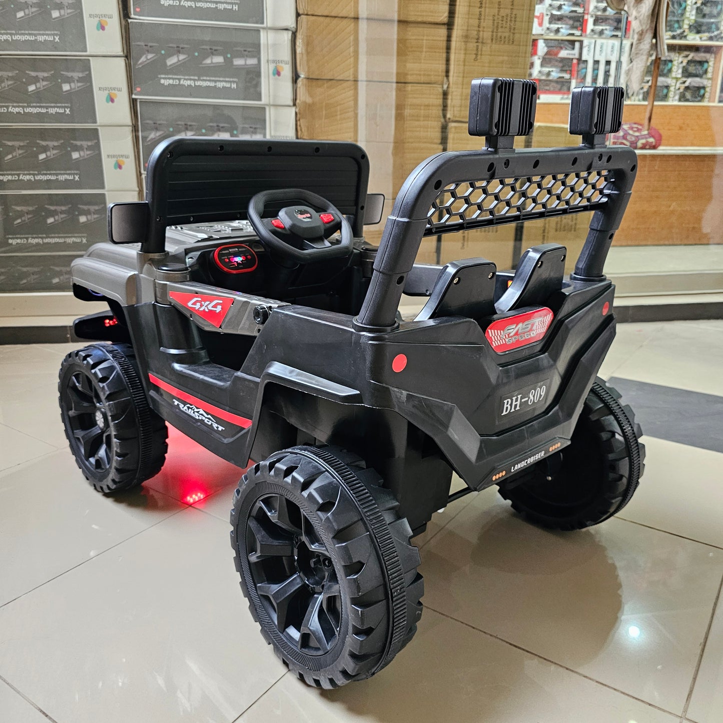 Power Wheel Electric Car for Kids – Luxury Ride-On with Music, Lights & Remote Control | Bacha Toys