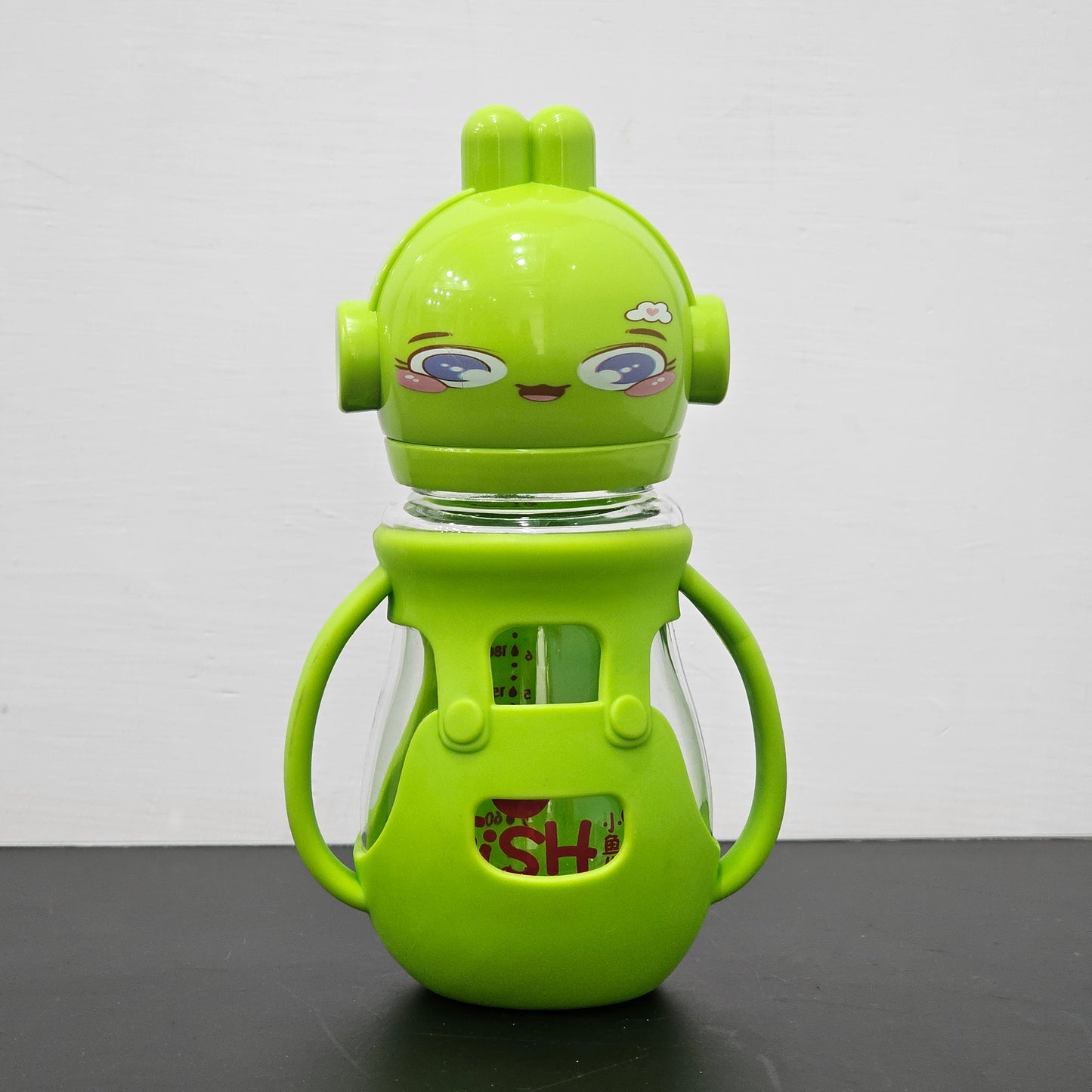 Baby Glass Feeder Green 250ml – Safe, Durable & Easy to Use | Bacha Toys