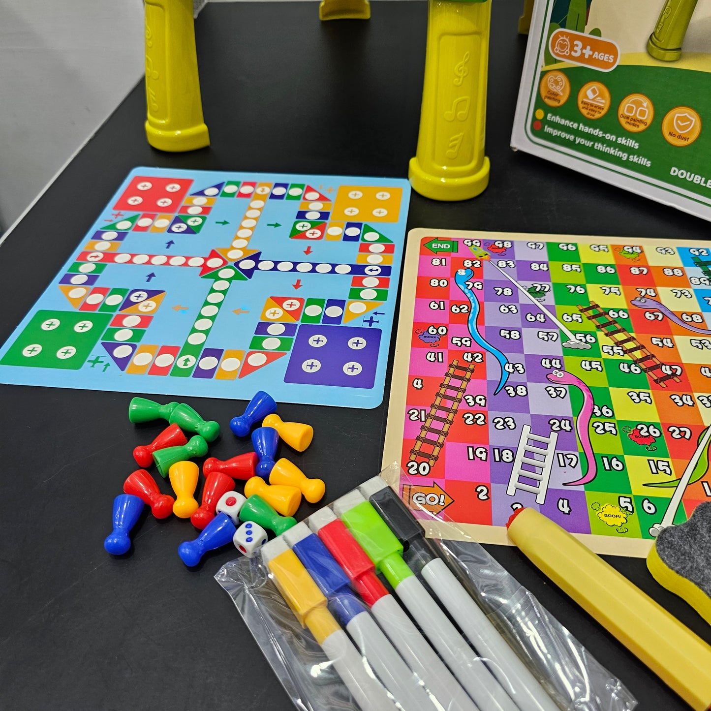 5-in-1 Drawing Board for Kids – Chalk, Markers & Magic Erase | Bacha Toys