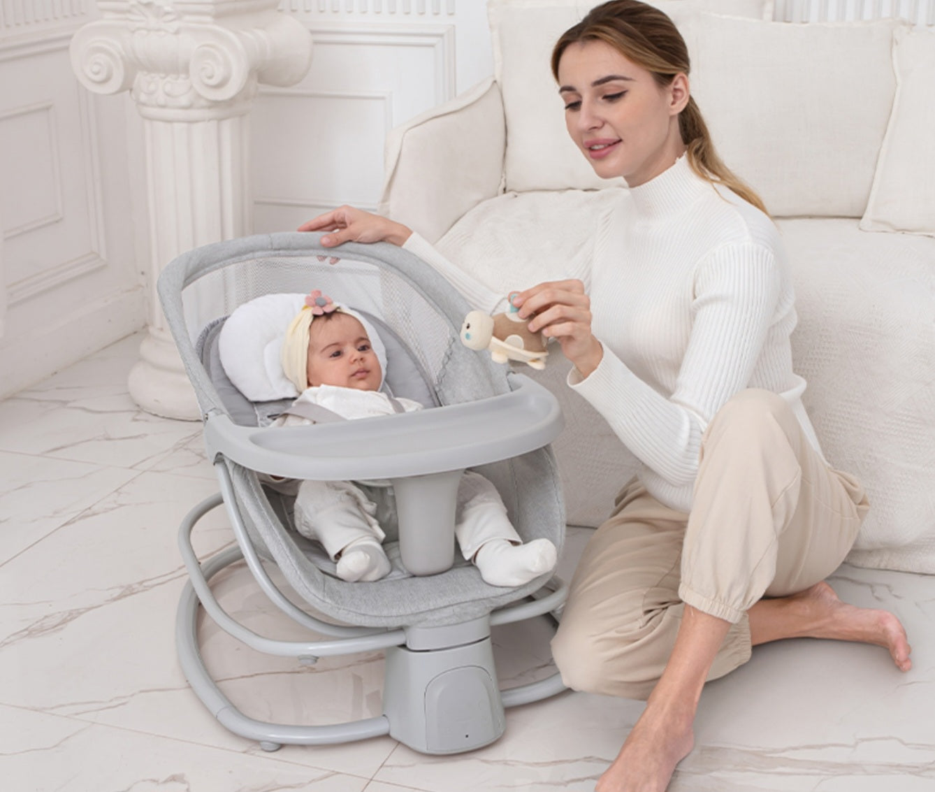 MASTELA 4-in-1 Multi-Functional Fold-Up Bassinet | Bacha Toys