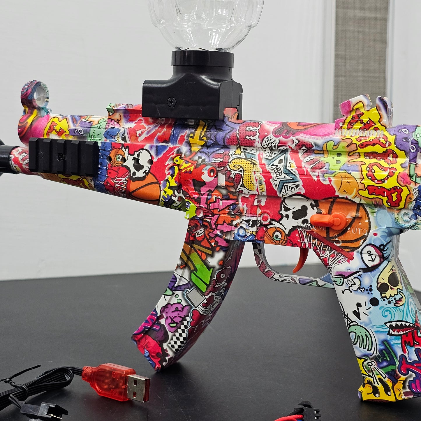 Superior Performance High-Speed Electric Crystal Pellet Gun MP5 Submachine Gun – Bacha Toys