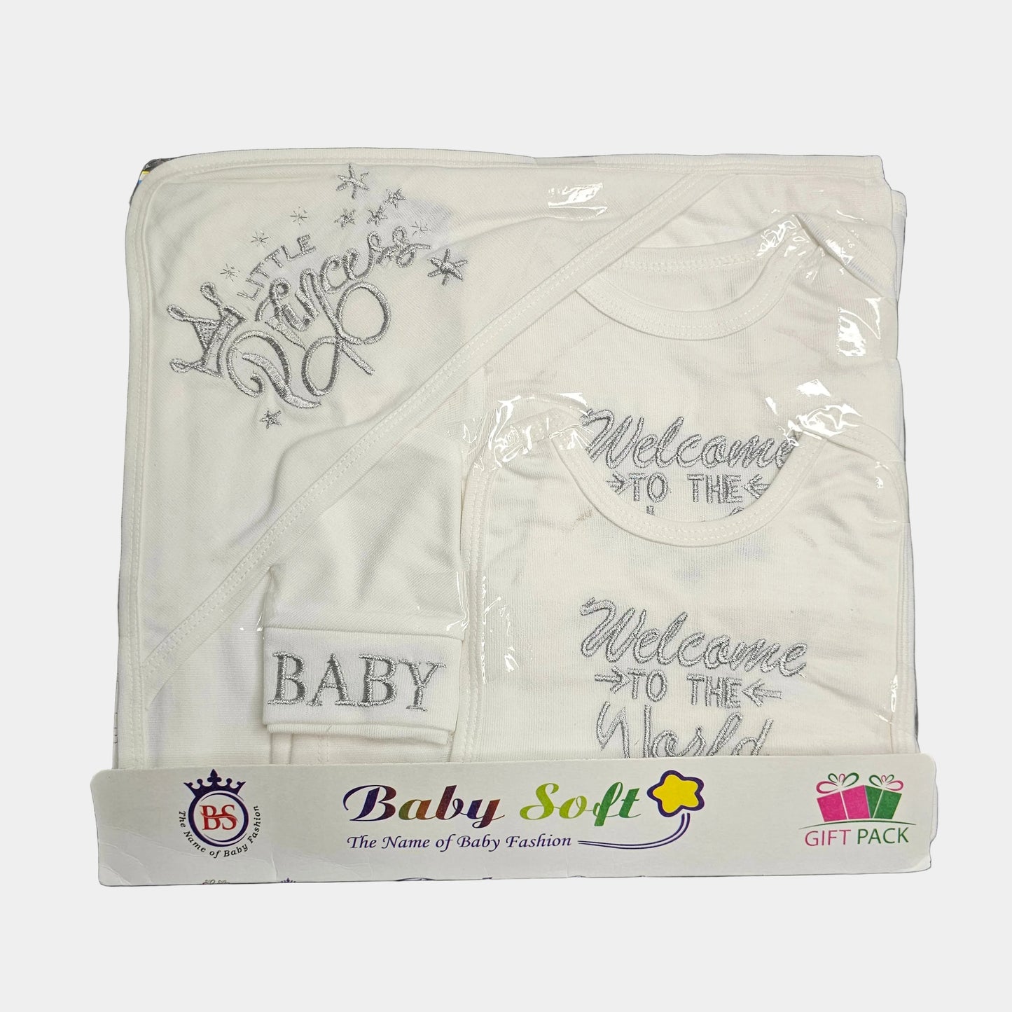 Welcome to the World Baby Dress Set – Newborn Baby Clothes | Bacha Toys