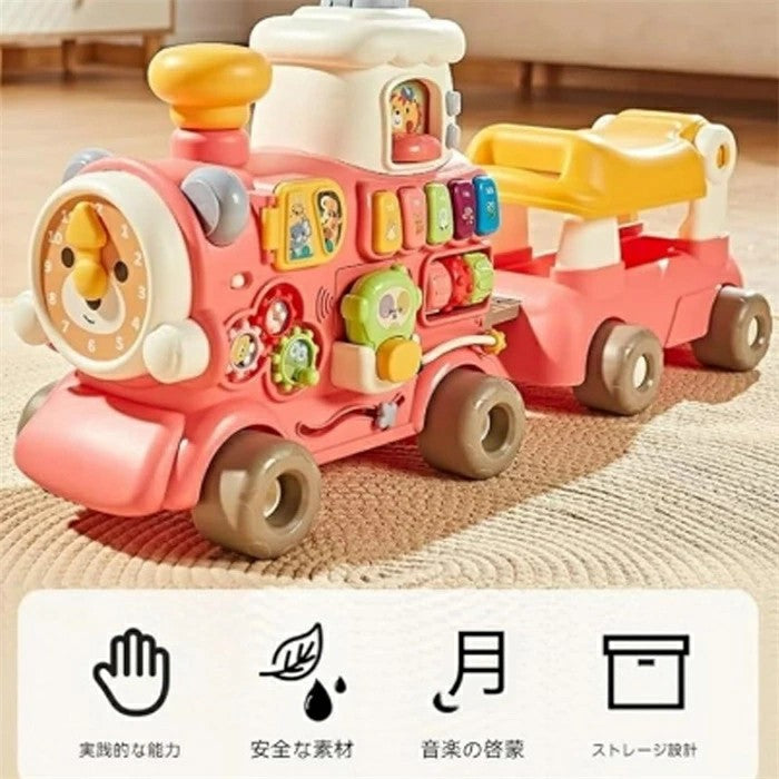 Multifunctional Baby Walker Train – 5 in 1 Activity Ride - Bacha Toys