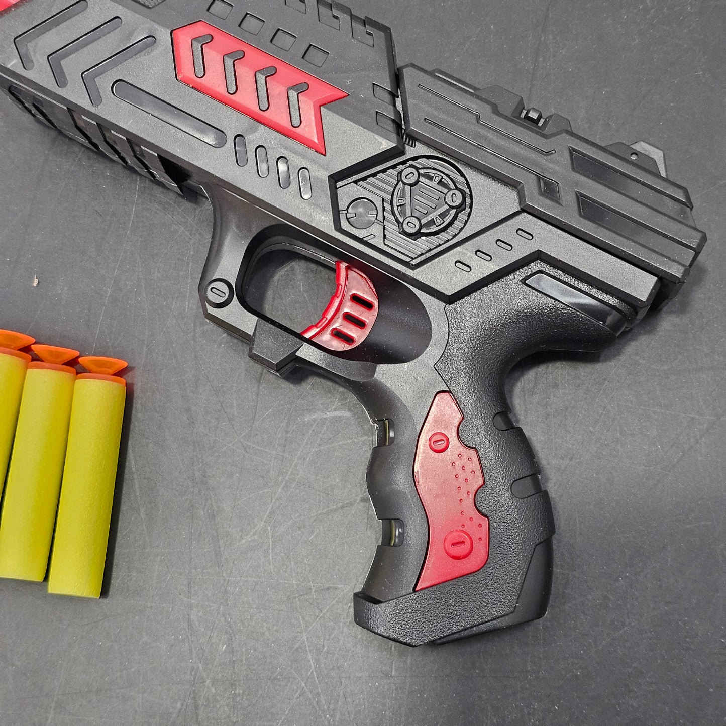 Black Hawk 10-Shot Pressure Transmitter Toy Gun – Dual Function Long-Range Blaster | Bacha Toys