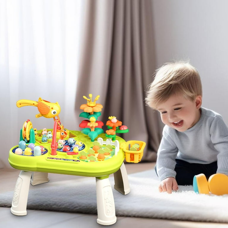 Farm Amusement Park Activity Table – Educational Toy with Multiple Play Modes - Bacha Toys