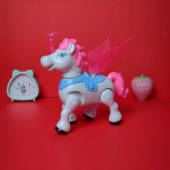 Pega Source Horse Toy | Swinging Wings & Bouncing Pony Action - Bacha Toys