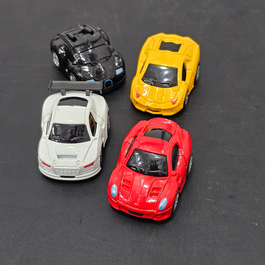 Mini Die-Cast Model Vehicle Set – Pack of 4 Cars for Kids | Bacha Toys