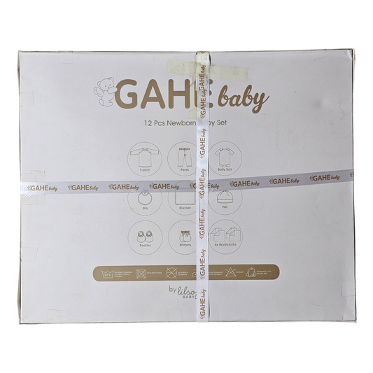 Gahe Baby 12 Pcs Newborn Baby Set – Complete Clothing & Care Essentials | Bacha Toys