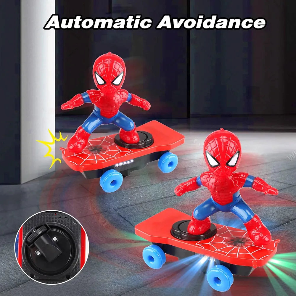 R.C. Spider-Man Scooter | Music, Lighting & 360° Rotation - Bacha Toys