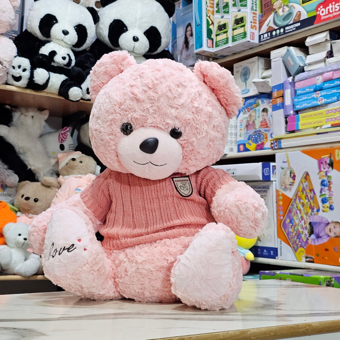 Sweater Bear – 50cm Pink Colour Soft Plush Toy | Bacha Toys