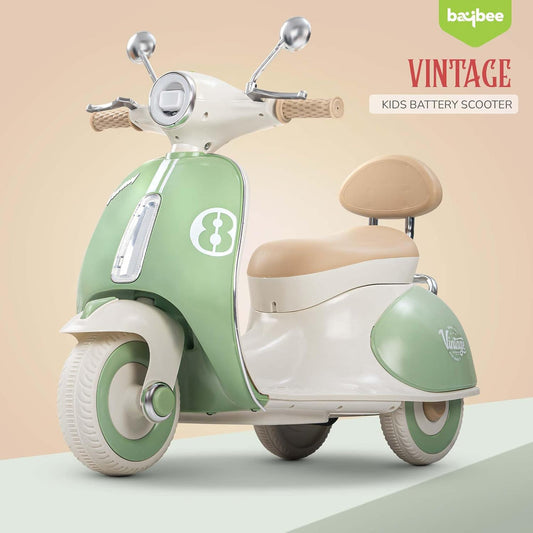 Electric Vespa Ride-On Bike for Kids – Bluetooth, Lights & Music