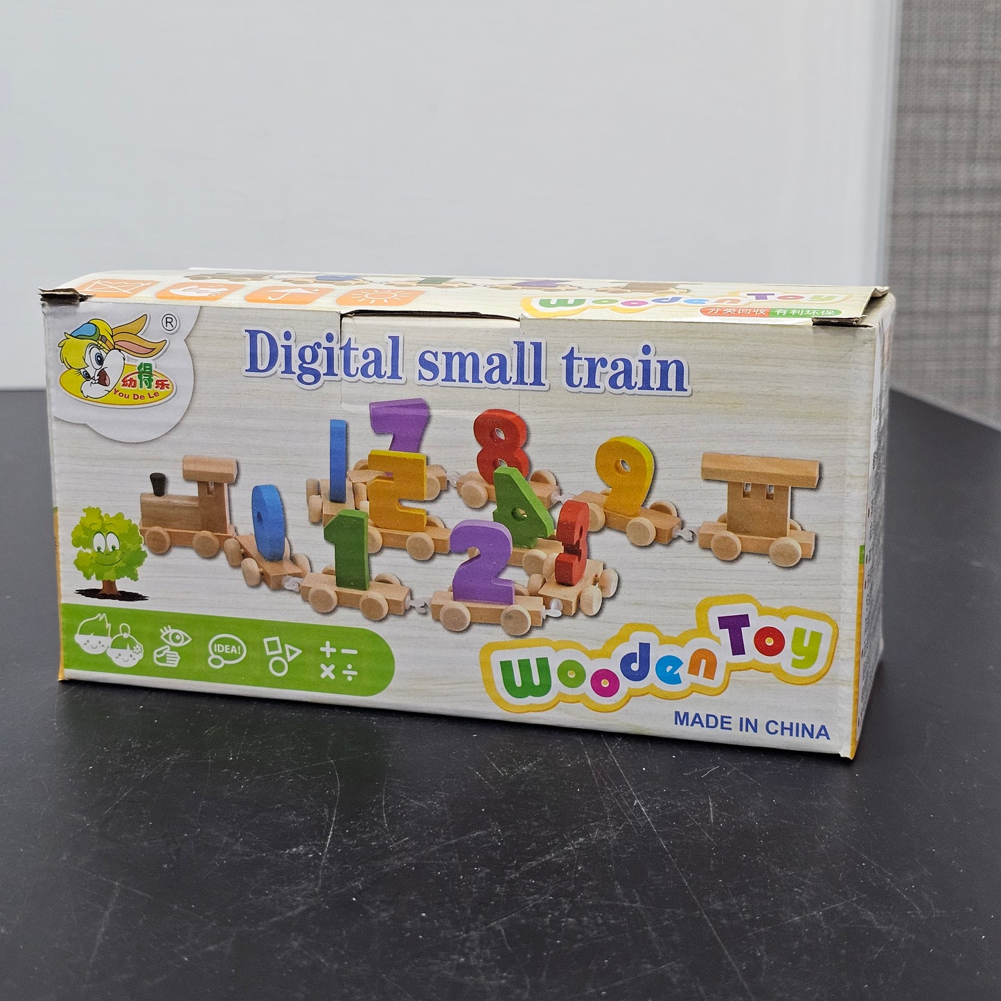 Digital Small Wooden Train – Learn Counting & Words | Bacha Toys