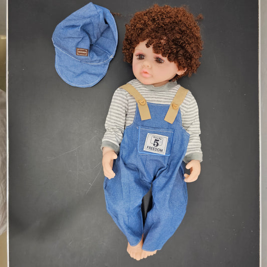 55cm Baby Silicone Doll – Lifelike Real Baby with Accessories | Bacha Toys