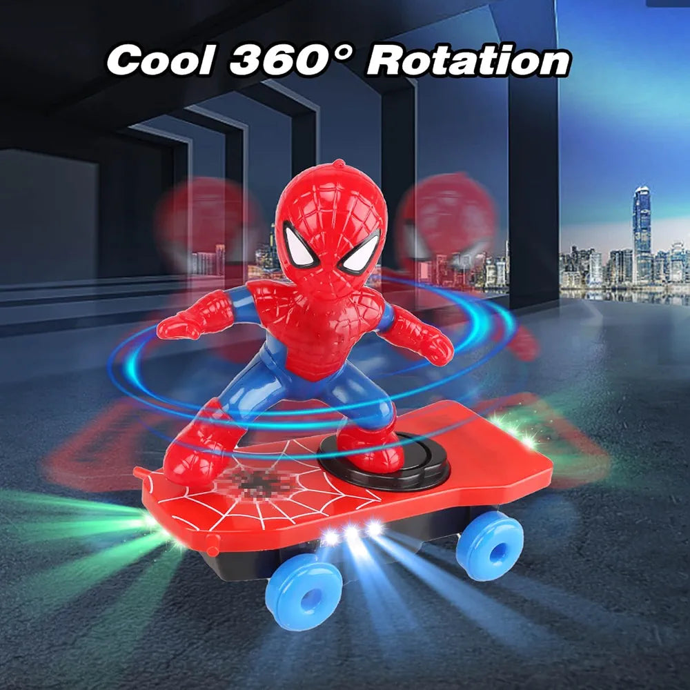 R.C. Spider-Man Scooter | Music, Lighting & 360° Rotation - Bacha Toys