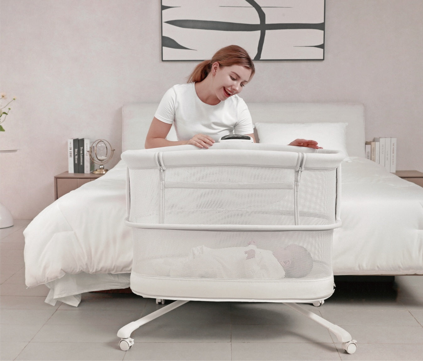 Dream Starlight Bedside Bassinet – 5-in-1 Smart Baby Bed for Sleep, Play & Comfort | Bacha Toys