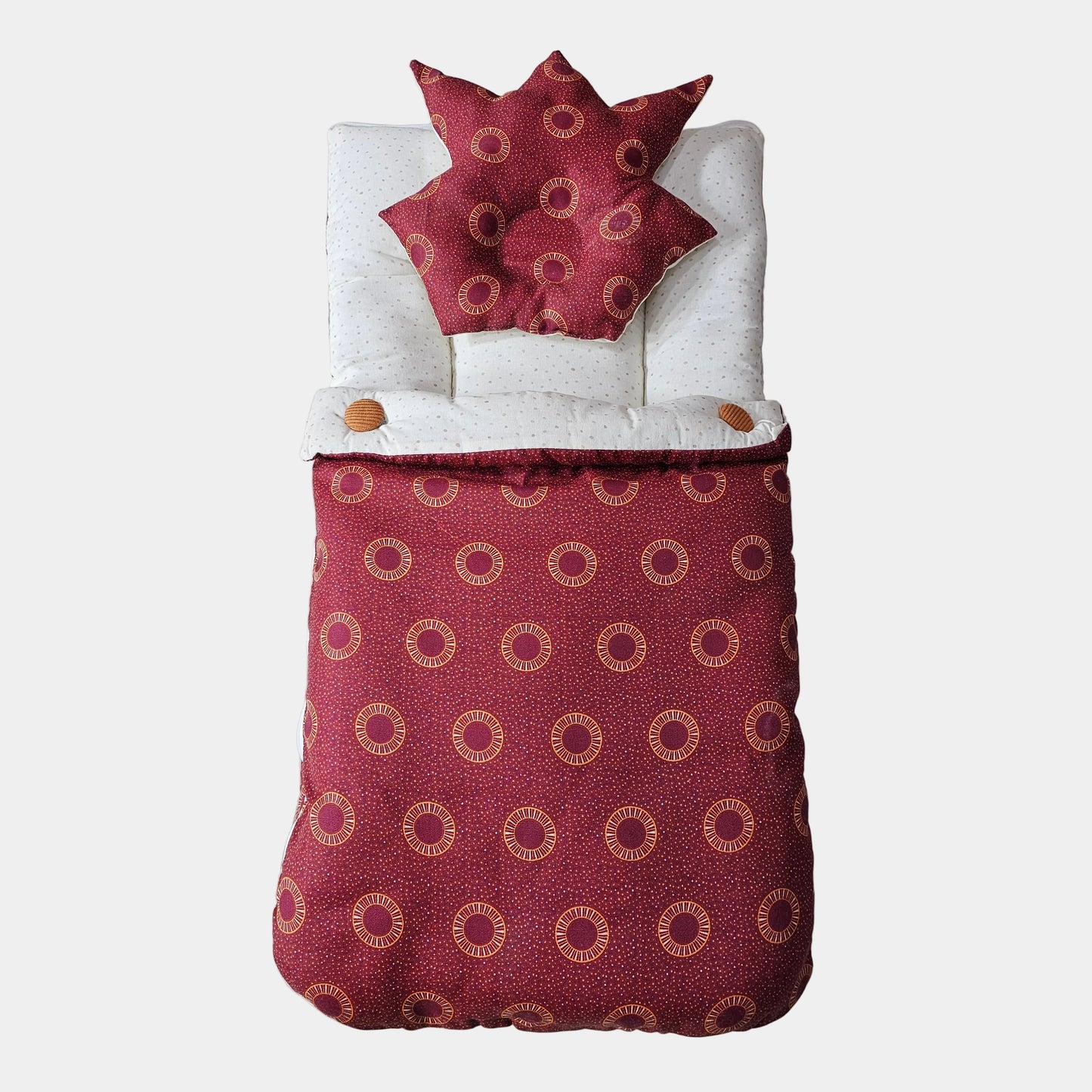 Baby Carry Nest with Head Cushion – Cotton Fabric | Soft & Cozy | Bacha Toys