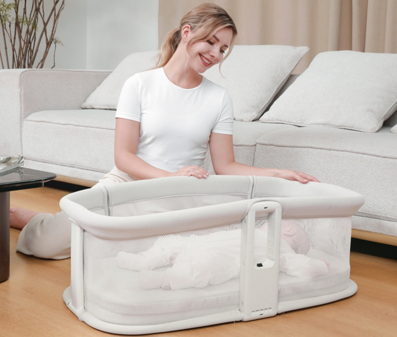 Dream Starlight Bedside Bassinet – 5-in-1 Smart Baby Bed for Sleep, Play & Comfort | Bacha Toys
