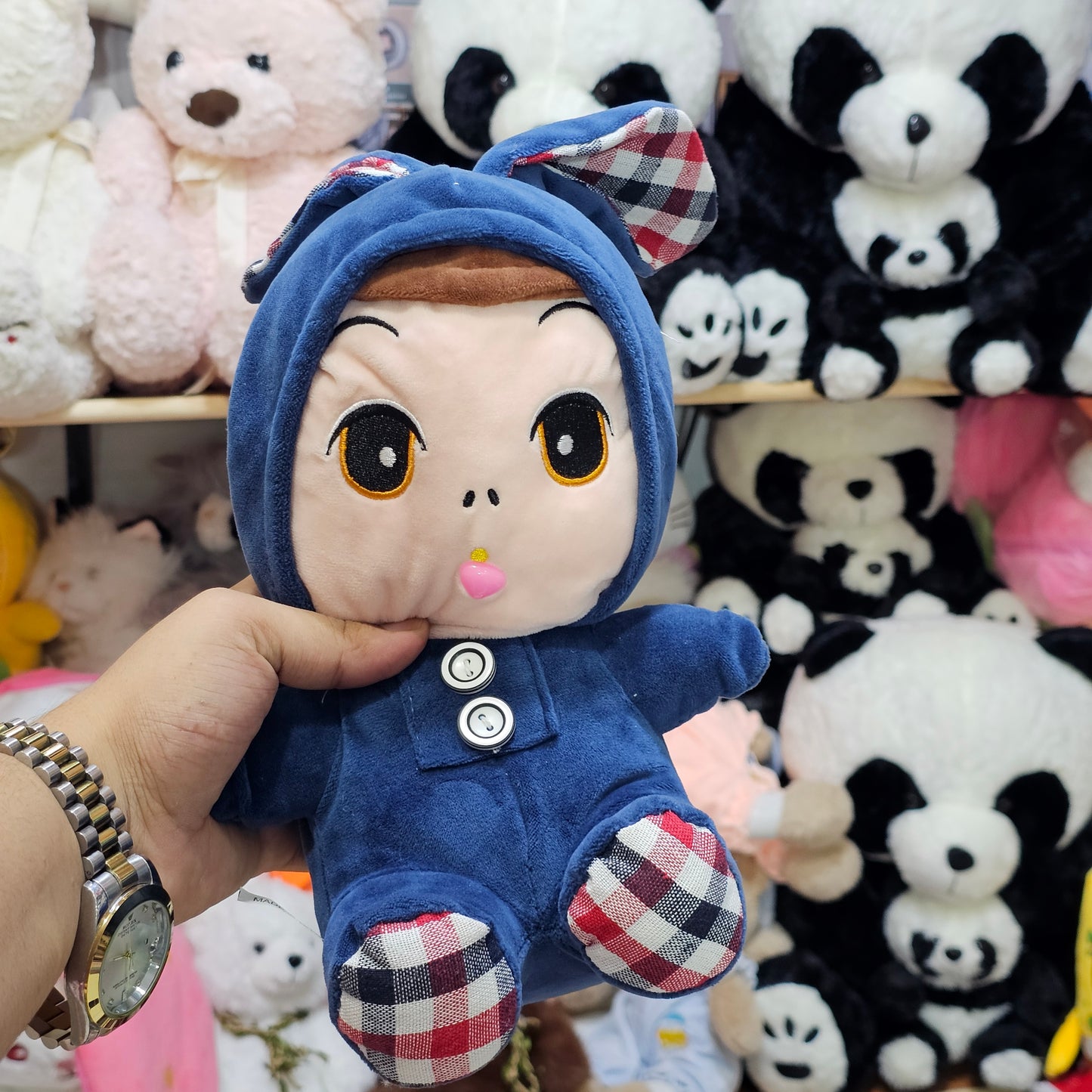 Blue Cap Doll – 25cm Soft Plush Toy | Bacha Toys
