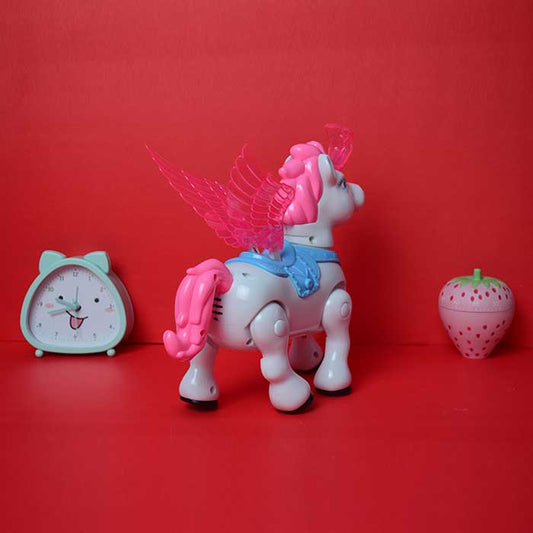 Pega Source Horse Toy | Swinging Wings & Bouncing Pony Action - Bacha Toys