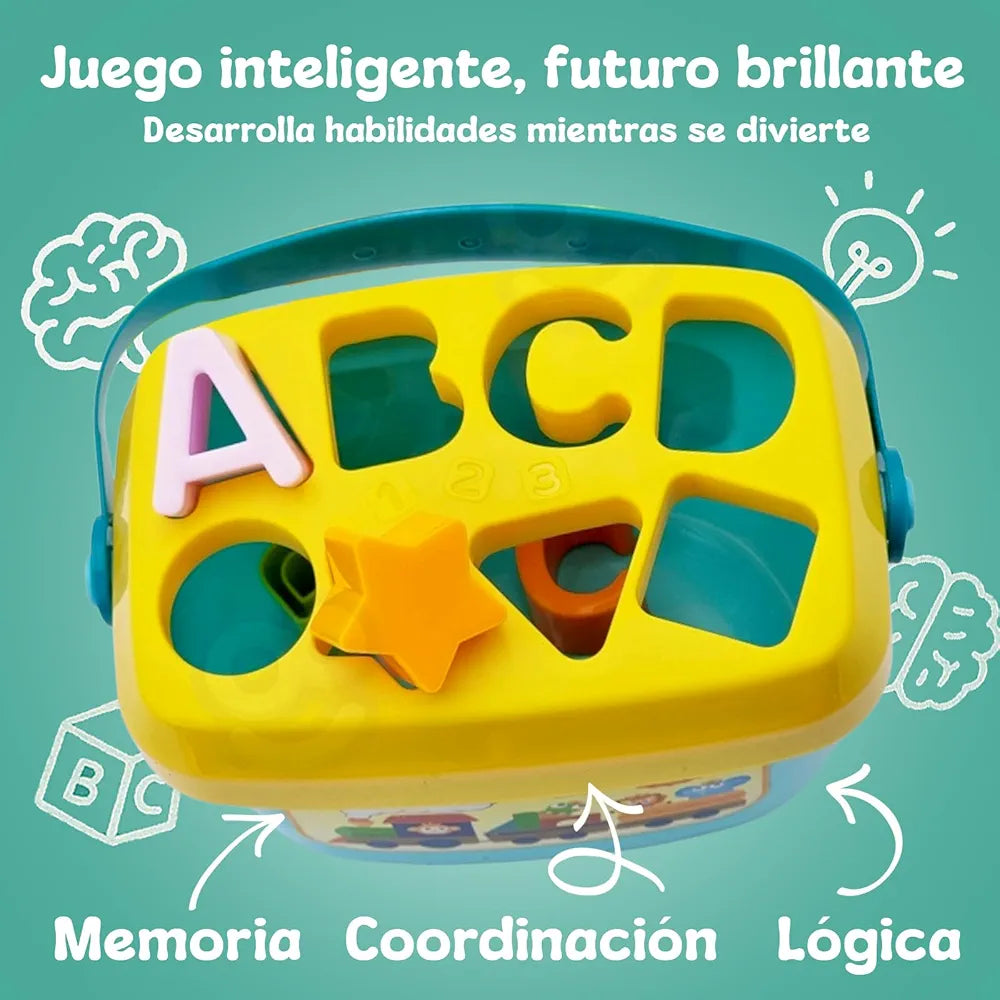 Baby’s First Blocks – 16-Piece Educational Building Set | Bacha Toys