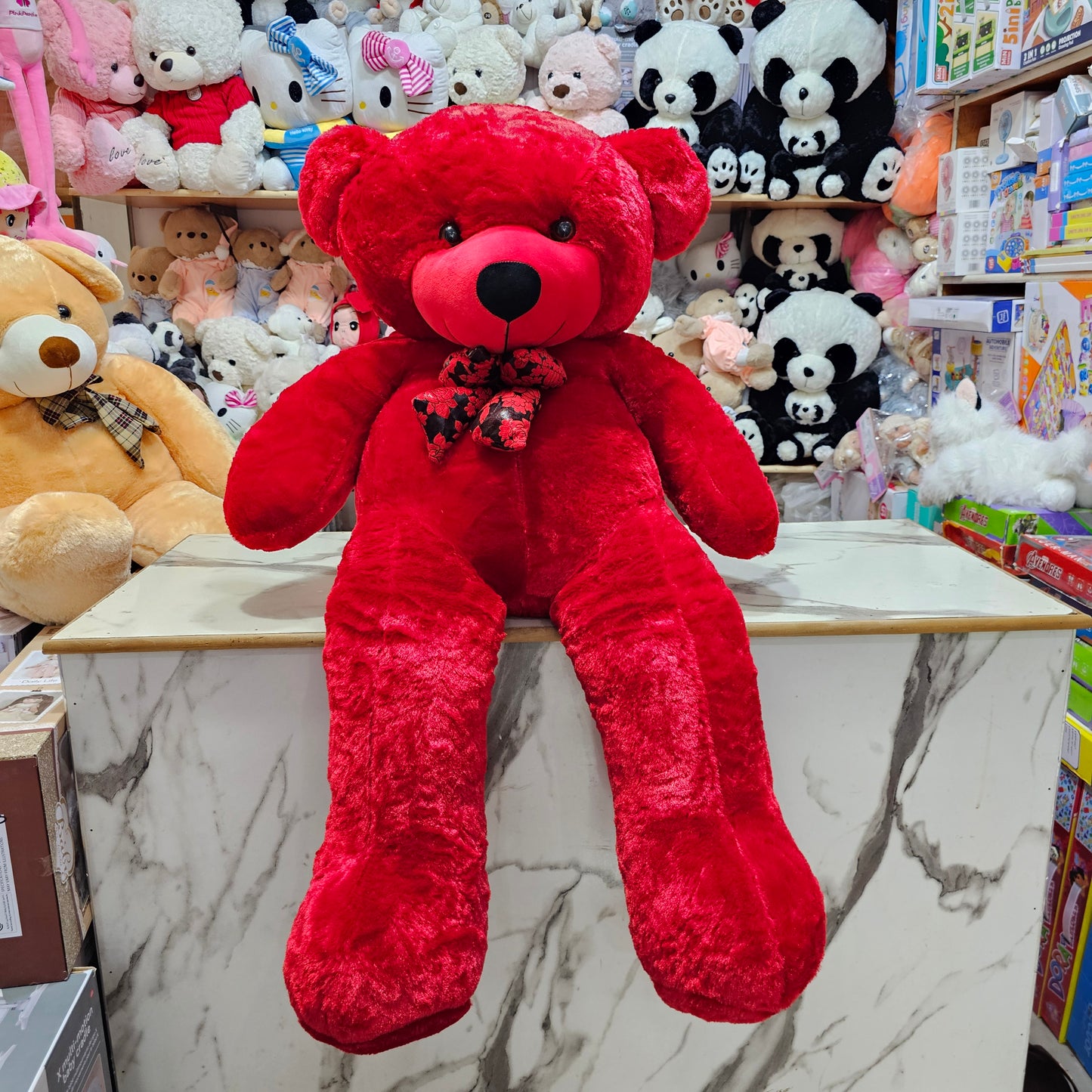 Giant Red Teddy Bear – 5 Feet Soft Plush Toy | Bacha Toys