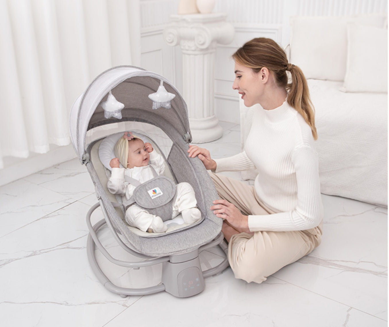 MASTELA 4-in-1 Multi-Functional Fold-Up Bassinet | Bacha Toys